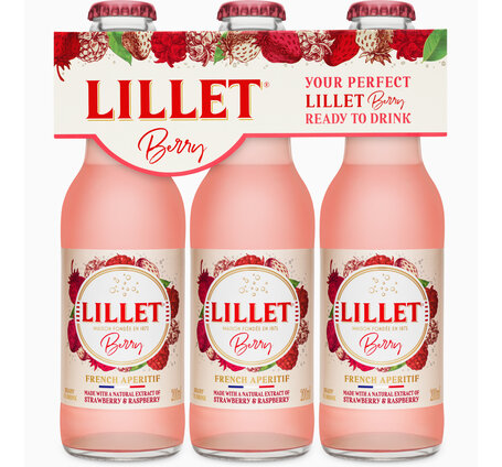 Lillet Berry 5% Vol. Ready to drink 20 cl EW Glas 3-Pack (Preis pro Flasche)