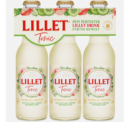 Lillet Tonic 5% Vol. Ready to drink 20 cl EW Glas 3-Pack (Preis pro Flasche)
