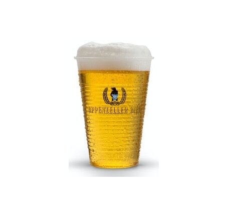 Appenzeller Bier-Becher 3 dl transparent unzerbrechlich kleinstmögl. Best.Einh.: 50 / Karton à 800 St.