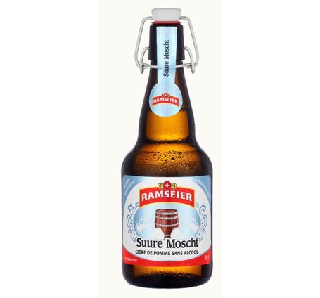 Ramseier Suure Moscht klar alkoholfrei 0.5% 33 cl EW-Flasche 24er Harass