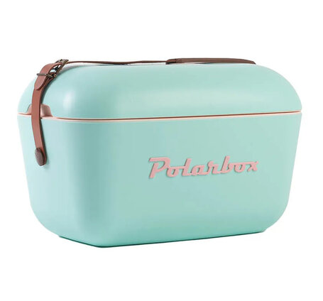 Polarbox Retro 12 L-Kühlbox klein Vintage Design, cyan