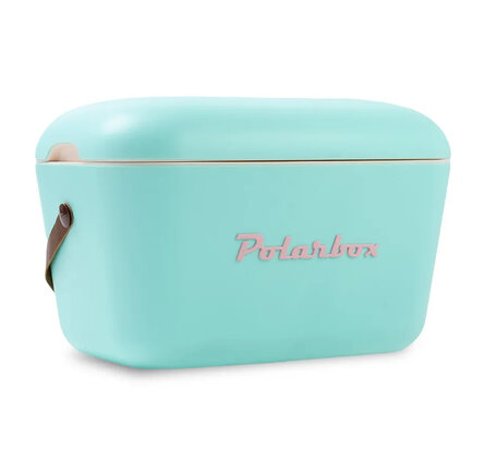 Polarbox Retro 20 L-Kühlbox gross Vintage Design, cyan