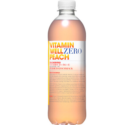 Vitamin Well Zero Peach 50 cl PET