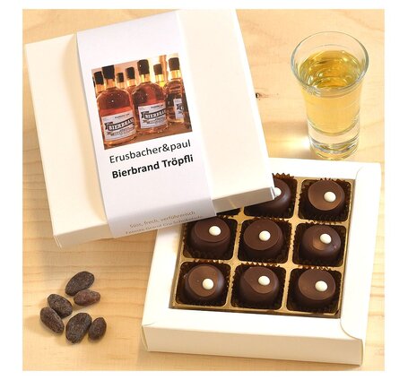 Praliné Bierbrand Tröpfli Erusbacher&paul 9er Box 