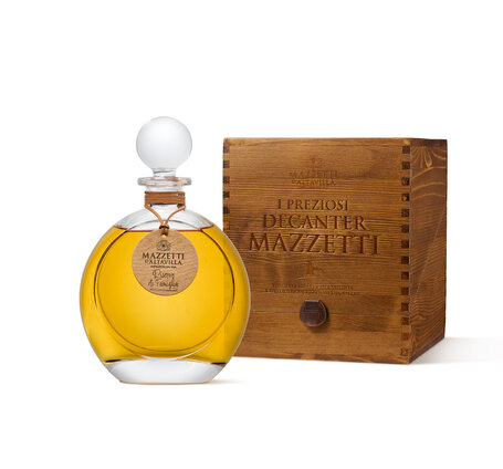Grappa di Moscato Cristallo 7 anni in Holzkiste Mazzetti d'Altavilla Piemonte