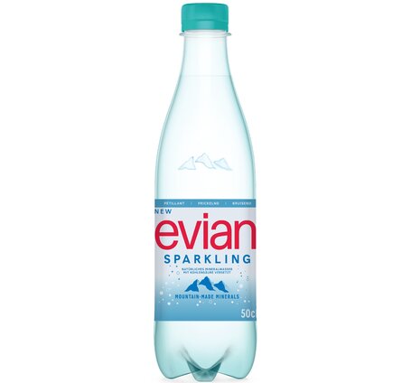 Evian SPARKLING mit Kohlensäure 50 cl EW-PET