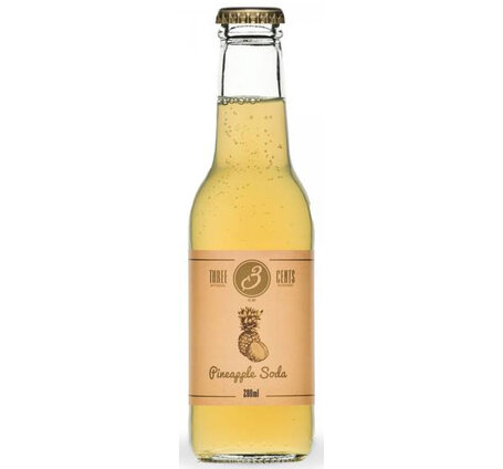 Three Cents Pineapple Soda EW-Flasche 4-Pack (auf Anfrage)