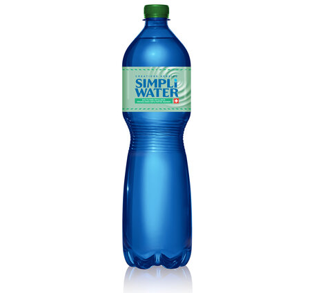 Simpli Water Grün mit Kohlensäure 1.5 L PET EW 6-Pack 