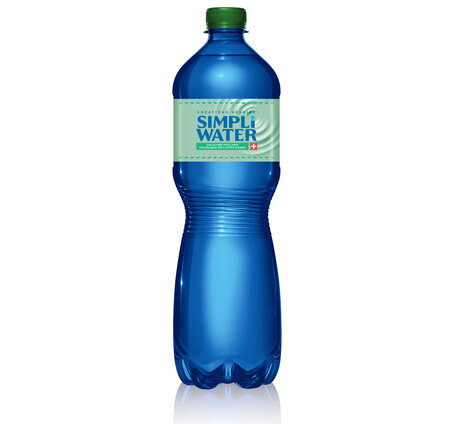 Simpli Water Grün mit Kohlensäure 1 L PET EW 6-Pack (auf Anfrage)