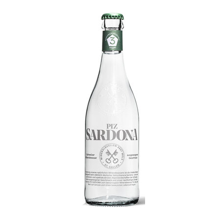 Piz Sardona Mineralwasser stark prickelnd Nr. 3 40 cl (auf Anfrage – kein Rückgaberecht)