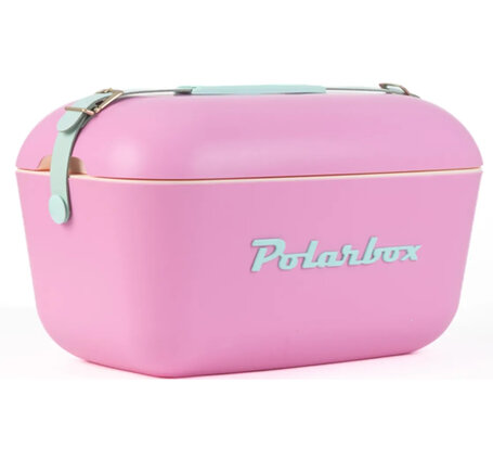 Polarbox Retro 20 L-Kühlbox gross Vintage Design, pink/cyan