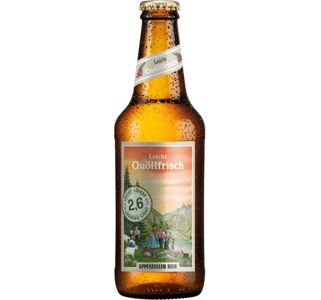 Appenzeller Quöllfrisch leicht 2.6 Vol.% hell 6-Pack EW