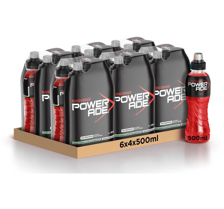 Powerade Blood Orange 500 ml (6 x 4-Pack) (auf Anfrage - kein Rückgaberecht) 