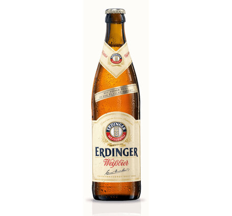 Erdinger Weissbier trüb mit feiner Hefe