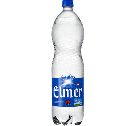Mineral Elmer (blau) mit Kohlensäure 1.5 L PET Har. Dep. 5.- 
