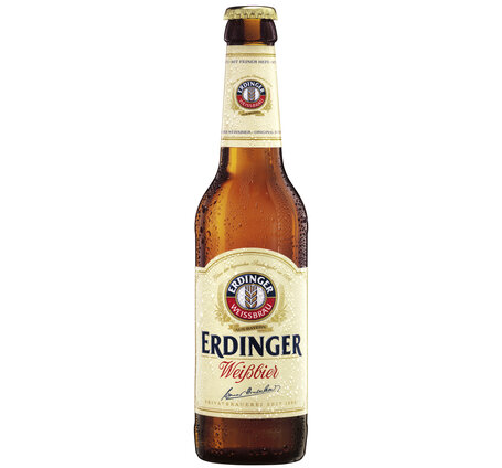 Erdinger Weissbier trüb mit feiner Hefe