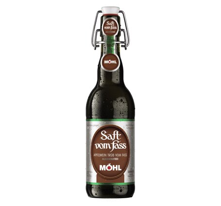 Möhl Saft vom Fass TRÜB alkoholfrei 0.5% Bügelflasche Depot -.50