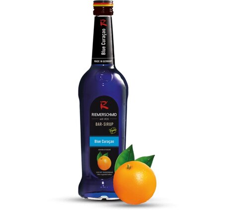 Curaçao Blue Bar-Sirup für Mixgetränke alkoholfrei Riemerschmid