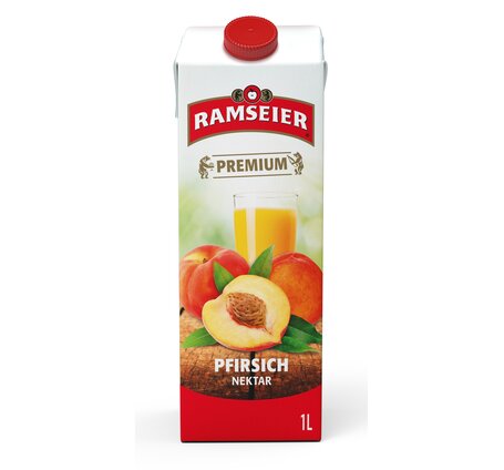 Ramseier Pfirsich Premium 4-Pack Tetra Brik, Tetra Pak®