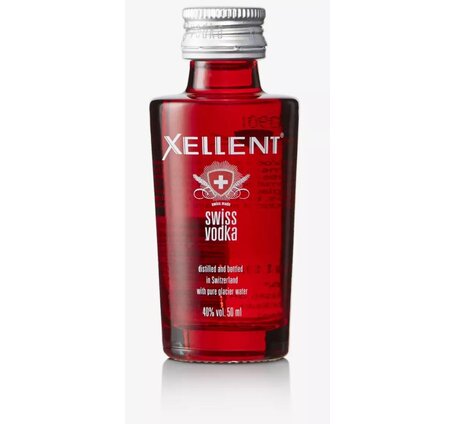 Vodka Xellent Swiss 5 cl with pure glacier water