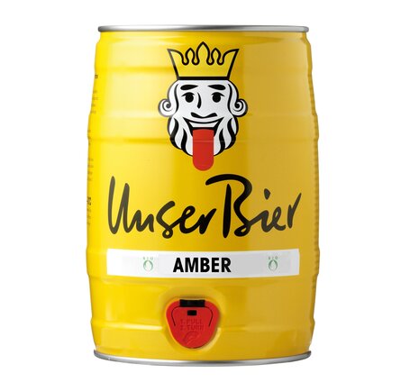 Unser Bier Amber 5 L Original Party-Fass (auf Anfrage)