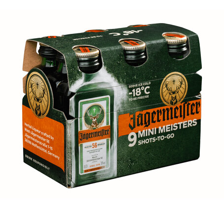 Jägermeister 9-Pack (Preis pro 9-Pack) 35% Vol.