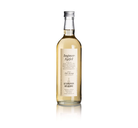 Ingwer-Apfel Sirup 70 cl Le Sirupier de Berne Fl.Depot Fr. 1.- (ehem. Faun) 