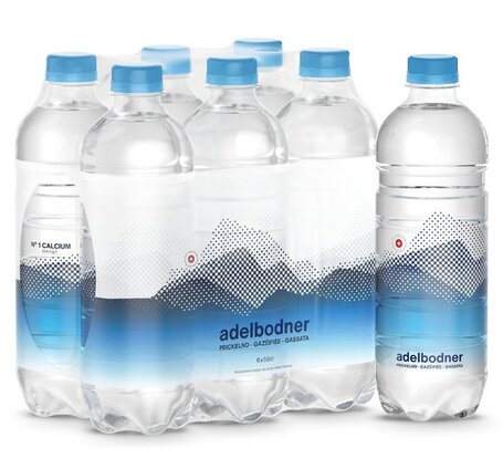 Adelbodner Mineral mit Kohlensäure 5 dl PET EW (auf Anfrage)
