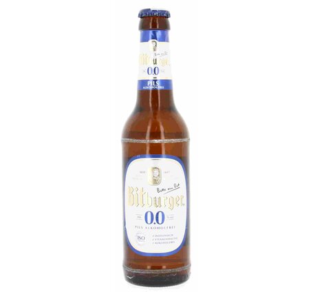 Bitburger Alkoholfrei 0.0% Premium Bier Depotflaschen -.30