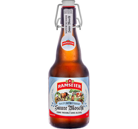 Ramseier Suure Moscht naturtrüb alkoholfrei 49 cl Bügelflasche Depot -.50