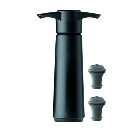 Wine Saver Pumpe + 2 Zapfen schwarz