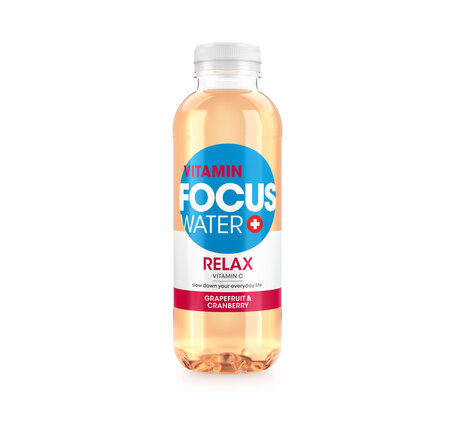 Focuswater Relax Grapefruit & Cranberry EW PET, 6-Pack (solange Vorrat)
