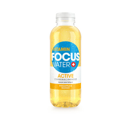 Focuswater Active Exotic Ananas & Mango PET, 6-Pack