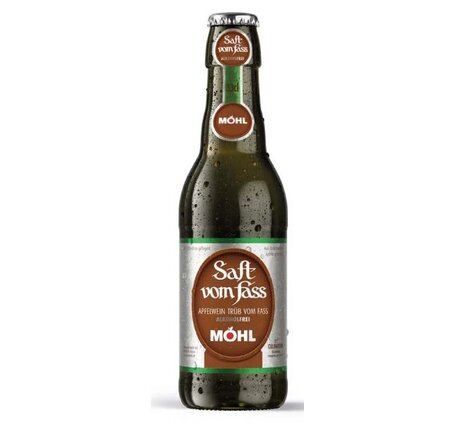Möhl Saft vom Fass TRÜB alkoholfrei 0.5% 33 cl EW 8-Pack