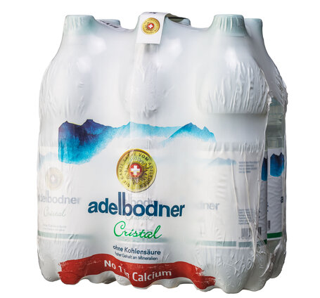 Adelbodner Cristal grün ohne Kohlensäure 1 L PET EW 6-Pack  