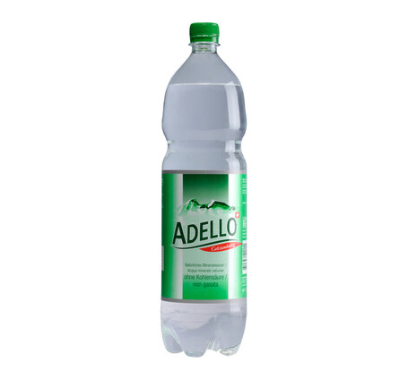 Adello Mineral ohne Kohlensäure (grün) 1.5 L PET Har. Dep. 5.- EW (auf Anfrage)