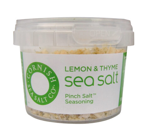 Cornish Lemon & Thyme Sea Salt 55g (einzeln oder 8er Karton)
