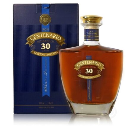 Rum Centenario 30 Años Edición Limitada Sistema Solera, 40° 