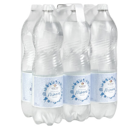 SCHÜWO Mineralwasser weiss OHNE Kohlensäure 1.5 L PET EW 6-Pack