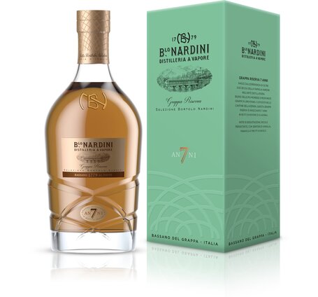 Grappa Nardini Bortolo Selection 7 anni Geschenkpackung 