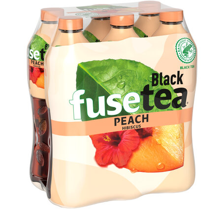 Fuse Tea Peach Hibiscus 1.5 L PET 6-Pack