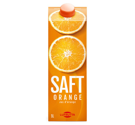 Lufrutta Orangensaft 12-Pack 1 L ohne Fruchtfleisch Tetra Edge® DAUERTIEFPREIS