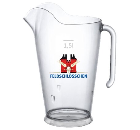Feldschlösschen Einweg-Pitcher (Krug) 1.5 Liter aus Acryl 