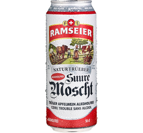Ramseier Suure Moscht naturtrüb alkoholfrei 0.5% 50 cl Dose