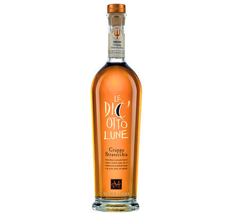 Grappa Le Diciotto Lune Stravecchia Distilleria Marzadro, Trentino