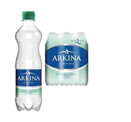 Arkina grün 50 cl PET EW wenig Kohlensäure 6-Pack