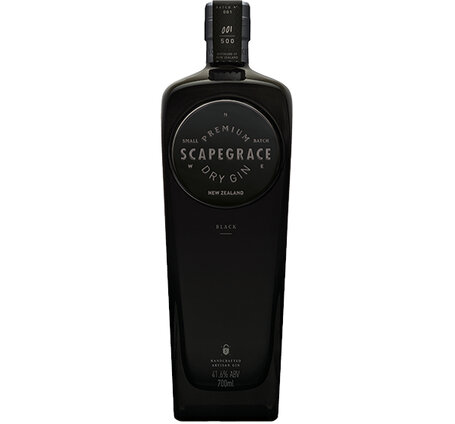 Gin Scapegrace Premium Black Dry Gin New Zealand