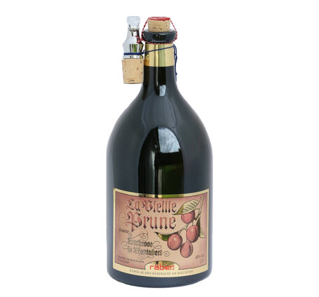 Vieille Prune Räber 1,5 Lt Duchesse de Montabert mit Eisenkippgestell (solange Vorrat, kein neuer Liefertermin bekannt)