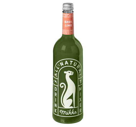 Mikks Fruchtsaft Basil Lime EW-Glas 