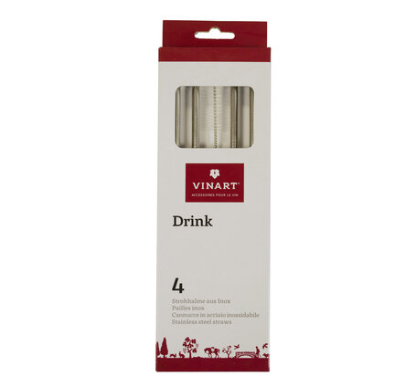 Vinart Strohhalme aus Inox (4 Stk.)